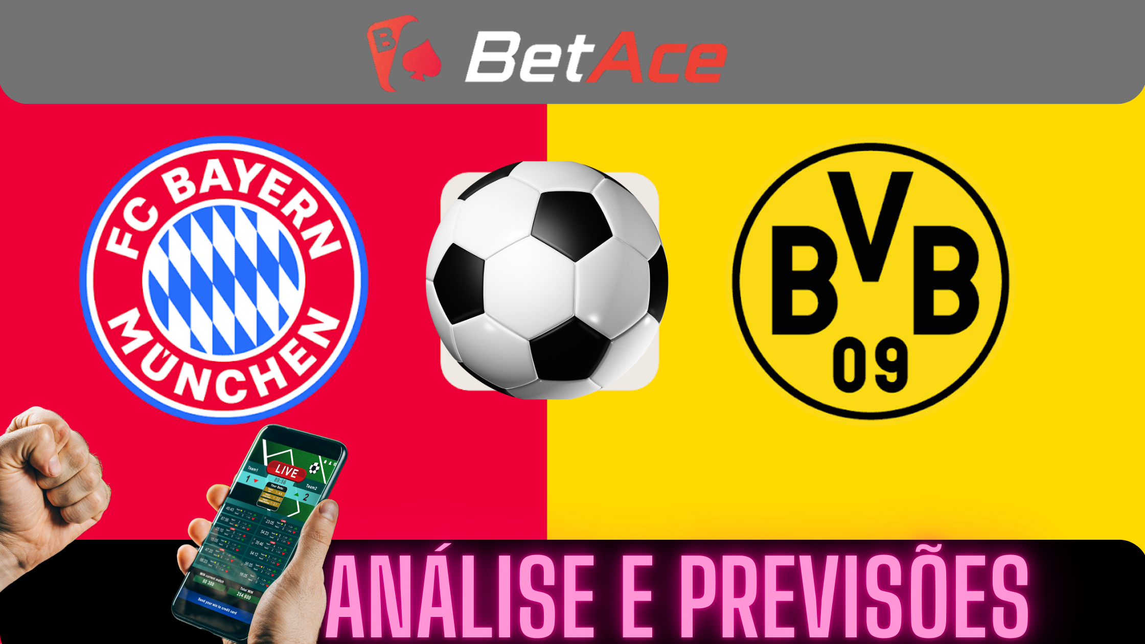 betace borussia dortmund x bayern munique 2025