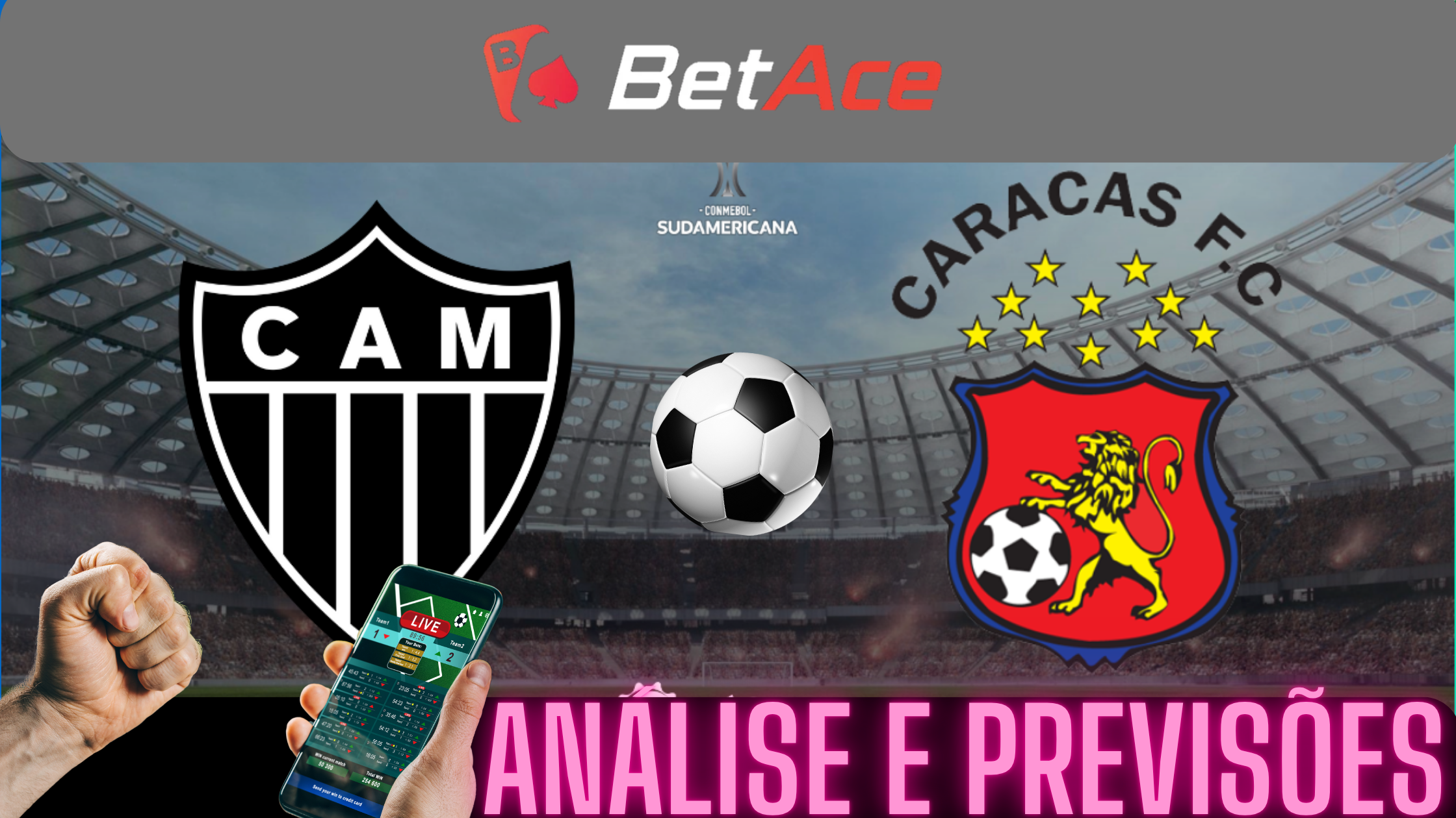 betace atlético mg x caracas 2025